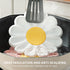 Daisy Trivet for Hot Pots and Dishes, 6.7 Inch Round Flexible Silicone Pot Holders Hot Pads, Anti-Slip Coaster, Heat Resistant Mat Multi-Use Creat...