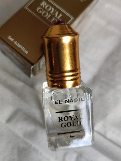 El nabil royal gold arabian perfume oil | royal oil | fragrance perfume oil | perfume oils for women and men | vanilla perfume oil | 0.17 Fl Oz (R...