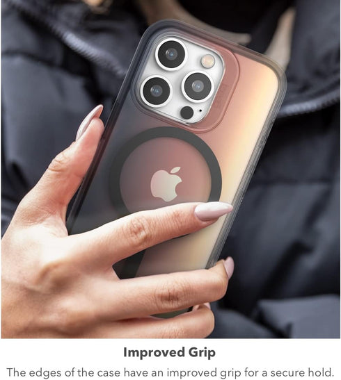 Gear4 ZAGG Milan Snap Case - MagSafe Compatible Clear Case with Beautiful Detailing - for Apple iPhone 13 Pro Max - Rose,702008222...