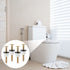 Toilet Seat Screws Sets, 2 Set Heavy Duty Toilet Seat Fastener Hinge Bolt White Plastic Nut with Metal Washers Rubber Sealed Loop, Toilet Hardware...