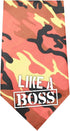 Mirage Pet Products Like a Boss Screen Print Bandana for Pets, Large, Navy Blue...