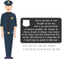 BEKECH Police Jewelry Police Officer Wallet Card Husband Gift You're My First and Last Thought Wallet Insert Gift from Wife...