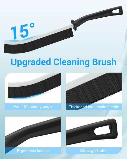 Hard Bristle Crevice Cleaning Brush - Small Cleaning Brushes Set Grout Brush Cleaner Toilet Brush Scrub Brush for Shower Tile Skinny Gap Cleaning ...