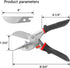Miter Shears,Multifunctional Quarter Round Cutting Tool,Mitre Shears,Shoe Molding Cutter for Wood,Angular Cutting Molding,Crafting with 2 Replacem...
