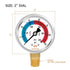 Roastove 2" Dial Pool Filter Pressure Gauge, Glycerine Filled Pressure Gauge, Water Pressure Gauge, 304 Stainless Steel Case,1/4"NPT Lower Mount,0...