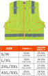 Ergodyne - 21425 GloWear 8250Z ANSI Lime Surveyors Reflective Safety Vest with Back Pocket, Large/X-Large...
