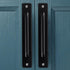 4Pack Black Sliding Barn Door Handles Push Pull Bar Handles Wooden Door Glass Door Handles Heavy Duty Aluminum Doors Steel Gate Handles...