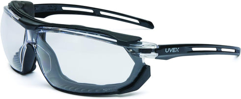 UVEX by Honeywell S4040 Tirade Sealed Safety Eyewear with Black Frame, Clear Lens and Uvextra Anti-Fog Coating, Standard...