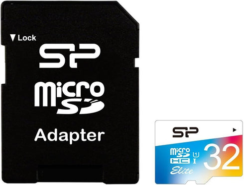 Silicon Power 32GB Up to 85MB/S Microsdhc UHS-1 Class10, Elite Flash Memory Card with Adaptor (SP032GBSTHBU1V20AE)...