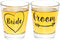 Bride and Groom Shot Glass Set...