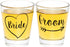 Bride and Groom Shot Glass Set...