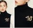 2Pcs Creative Squirrel Pearl Brooch Animal Coat Sweater Lapel Brooches For Wedding Party Gift...