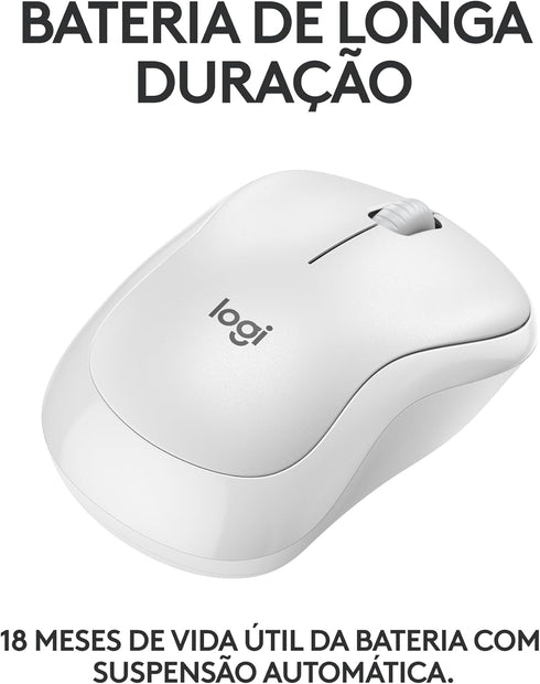 Logitech M240 Silent Bluetooth Mouse, Wireless, Compact, Portable, Smooth Tracking, 18-Month Battery, for Windows, macOS, ChromeOS, Compatible wit...