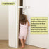 Child Proof Door Lock Latch with Adjustable Strap for Cat Litter Box Room, Cats Enter Easily But No Kids (2 Packs) Reusable Baby Safety Lock, Inst...