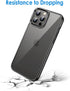 JETech Case for iPhone 13 Pro Max 6.7-Inch, Non-Yellowing Shockproof Phone Bumper Cover, Anti-Scratch Clear Back (Black)...