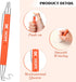 50 Pcs Breast Cancer Pens Bulk Pink Purple Orange Ribbon Awareness Ballpoint Pen Anti Violence Bracelets Leukemia Awareness Mental Heath for Volun...