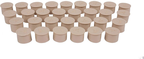 SummitLink Pool Cover Compatible for Fence Hole Deck Patio Ground Pool Caps (30pcs, Beige)...