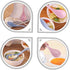 4pcs Wheat Straw Soup Spoon Japanese Ramen Chinese Spoons Japanese Spoon Rice Spoon Kitchen Cooking Cutlery Unbreakable Spoon Soup Spoons Porridge...