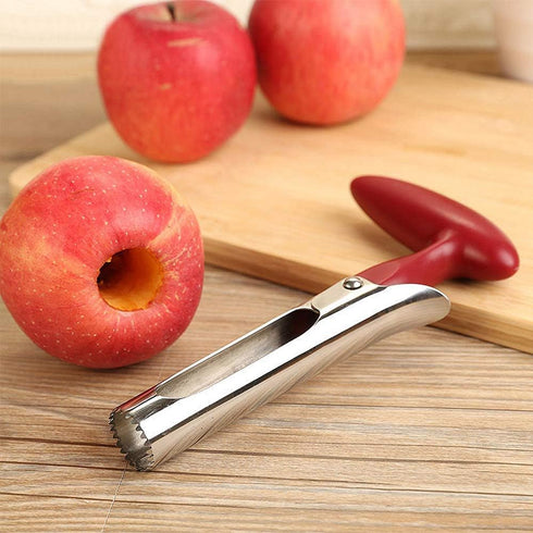 AKIRO apple Corer, Stainless Steel Kitchen Gadget Tool Fruit Seeder Core Remover Fruit Vegetable Tools Apple Pear Corer Easy Twist Fruits Tools Co...