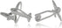 Silver Airplane Aviation Cufflinks with Presentation Box - Christmas Idea for Pilots...