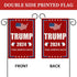 Donald Trump 2024 Take America Back Burlap Garden Flag, Small Double Sided Premium Fabric, 12" x 18"?US Election Patriotic Outdoor Decoration Bann...