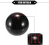 Car Manual 4 Speed Ball Gear Shift Knob Kit, Round Short Throw Shifter Universal for Manual Transmission Vehicles Durable Acrylic Black with Adapt...