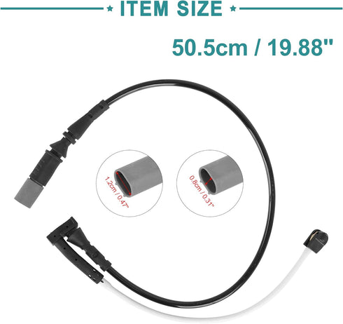 ACROPIX Front Disc Brake Pad Electronic Wear Sensor Indicators Fit for BMW X1 - Pack of 1 Black...