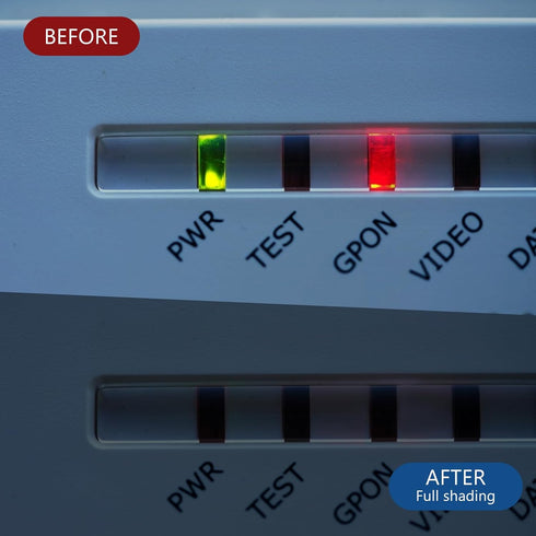 Light Blocking Stickers, 3 Sheet Led Light Dimming Tape Blackout Stickers for Electronics, Led Filters Dimming Sheets Led Covers Block 100% of Led...