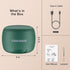 Portable Bluetooth Speaker Wireless, Loud Bluetooth Speaker, 15 Hours of Continuous Play, with TF Card Slot, Built-in Mic (Large-Round, Green)...