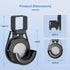 suptek Wall Mount Holder for Echo Dot 3rd Gen, Outlet Wall Mount Stand for Alexa, with Built-in Cable Management, Wall Screw or Stick-on Option, S...