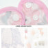 Waterproof Baby Bib Infant with Snaps Fits Baby & Toddler 6-24 Months - 4pcs (Floral Bunny Fish)...