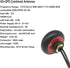 4G LTE Antenna BD GPS Combined Antennas Outdoor Screw Mount Combo Mimo Antenna 3.5dbi with Dual SMA Male Connector 9.8ft RG174 Coaxial Cable...