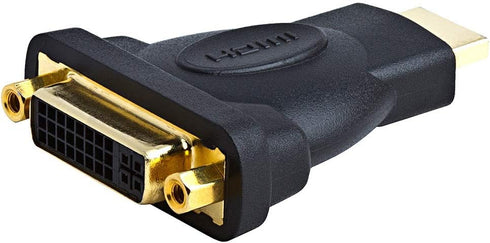 Cmple HDMI Male to DVI-D Female Adapter, Gold Plated, Bi-Directional, 1920x1200 Video Resolution, Compatible with HDTV, PS, DVD, Nintendo, Blu-ray...