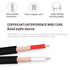 3.5mm to RCA Audio Extension Cable,Gold Plated 3.5mm Male to 3RCA Female Stereo Audio Cable for Smartphones,MP3, Tablets,Speakers,Home Theater - 3...