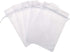 50 Pcs 5x7 inch Gift Wrap Bags, Organza Sheer Clear Tulle Fabric, White Drawstring Sachet for Baby Shower Favor, Birthday Party Favor, Bachelorett...