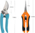 Gardening Scissor 2 Set with Sharp Stainless Steel Blade Garden Shears for Cutting Flowers Trimming Plants of Yard Florist Flower Rose Herb Hedge ...