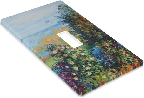 Summer Landscape 1 Gang Light Switch Cover Single Toggle Wall Plate Outlet Cover Decorative Faceplate Electrical Switchplate Home Decor 4.5" X 2.7...