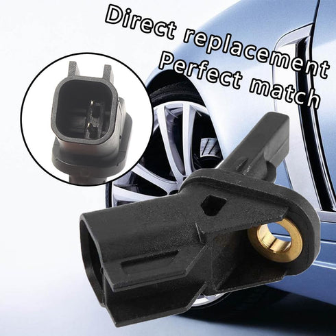 ABS Wheel Speed Sensor, Front ABS Anti Lock Brake Wheel Speed Sensor Compatible with Ford Focus, Replaces OEM #8M5T2B372AA 3M5T2B372AB 3M5T2B372BA...