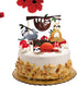 Toyvian Sloth Cake Topper Set Creative Cute Decor Cake Insert Card for Birthday Party Festival - 4pcs...