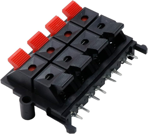 WP8-15 Spring Speaker Terminal Clip Push Release Connector Cable Terminals Strip Block 5Pcs...