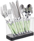 iDesign Forma Decorative Countertop Flatware Organizer - 7.4" x 2.6" x 4.75", Matte Black/Clear...