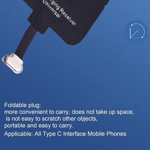10W Type C Charger Receiver for Android Cell Phones, Type C Interface USB C Thin Charger Receiver Chip for Mobile Phones...