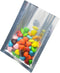 PABCK 200 Pack 2.4x3.5 inch (2x3.1 Inside Size) Clear Front Mylar Heat Seal Pouch Foil Bulk Food Storage Kitchen Packaging Vacuum Wrapping...