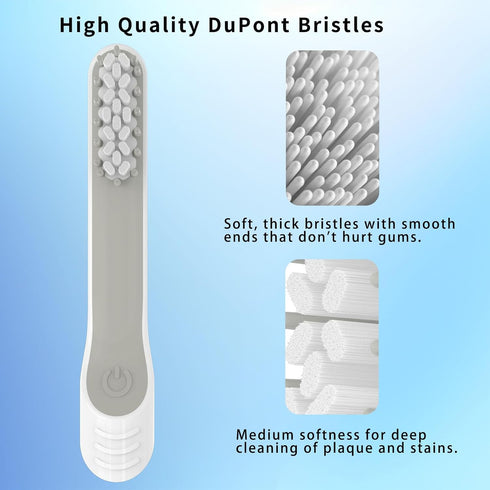 Toothbrush Replacement Heads for Quip Electric Toothbrush Adult, 6 Pack Replacement Heads, Soft Bristles, White...