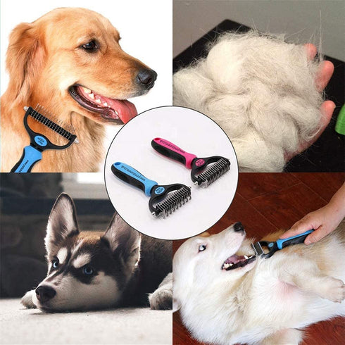 YNR Pet Cat Dog Horses Hair Fur Shedding Trimmer Grooming Dematting Rake Deshedding Comb Brush Tool Kit...