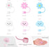 6pcs Cloud Flower Straw Cover for Stanley Cup,Straw Topper 10mm Straw Tips Lids,with 3PCS Initial Personalized Letter Charm Stanley Tumblers Acces...