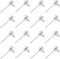 Craftdady 100Pcs Silver Ball Post Earring Studs 16x5mm Brass Ear Pins with 1.5mm Loop for Jewelry Earring Making...