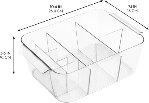 iDesign Makeup Organizer for Countertop - Storage for Cosmetics and Toiletries - Clear - Made in USA...