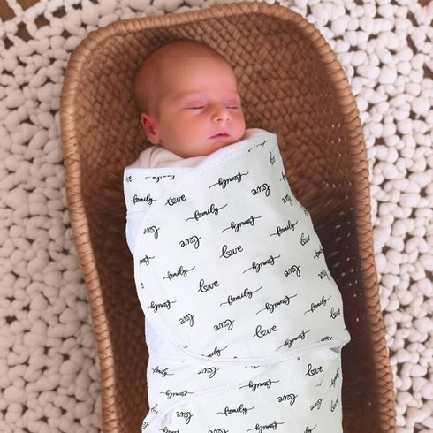 Soft and Adjustable Baby Swaddle Wrap - Pack of 1 - Perfect for Newborns up to 3 Months - Safe and Comfortable Sleep Sack (black-1pack)...