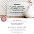 4x6 Inch Please Do Not Cut Directly on Countertop, Designer Sign ~ Ready to Stick, Lean or Frame (White)...